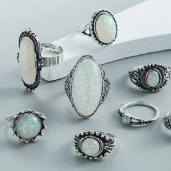 ✨NWT✨Large Opal Sterling Silver Ring - Picture 6 of 9